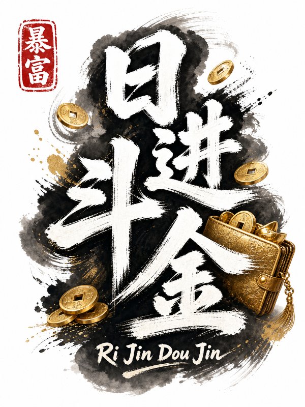 国潮毛笔书法字体LOGO，粗粝飞白笔触+水墨肌理，国风高级感。
居中主标题大字：...
